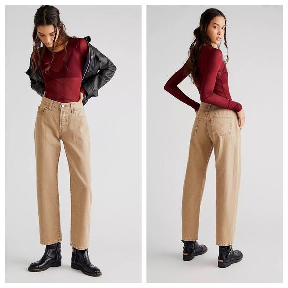 NWT Levis Jeans Premium Fresh 90’s Straight Leg Loose Fit Brown Cherry Tag  31 - Picture 1 of 6